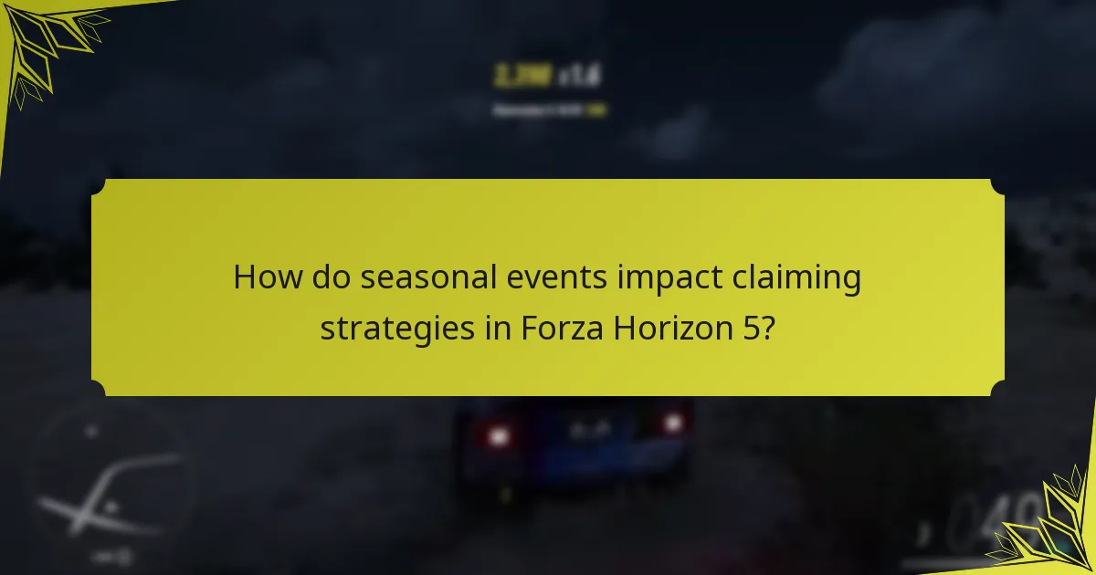 Which community tips can enhance claiming strategies in Forza Horizon 5?
