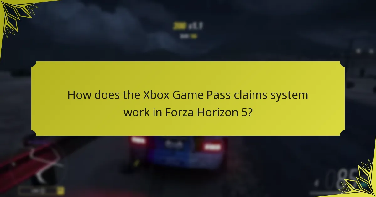 How does player engagement affect claims in Forza Horizon 5?