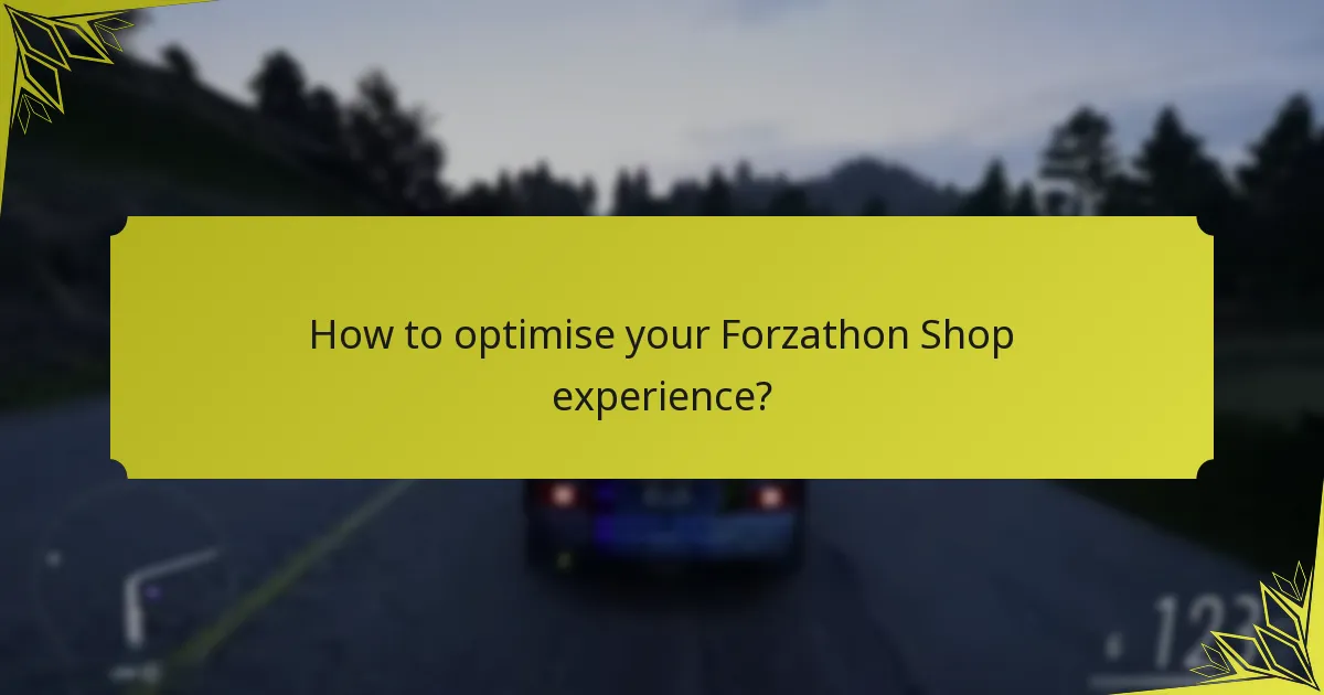 Which items are currently available in the Forzathon Shop?