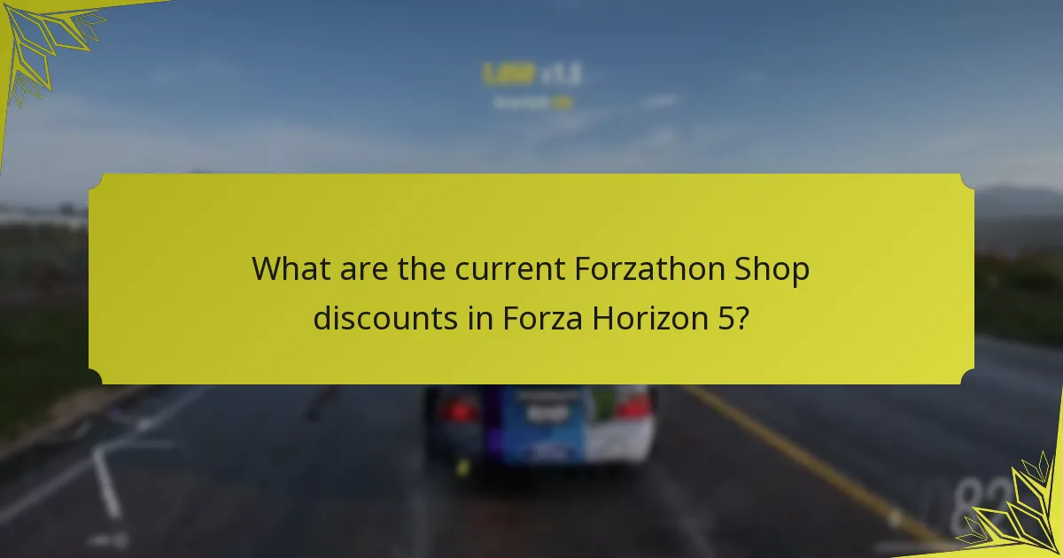 What are the limitations of Forzathon Shop discounts?