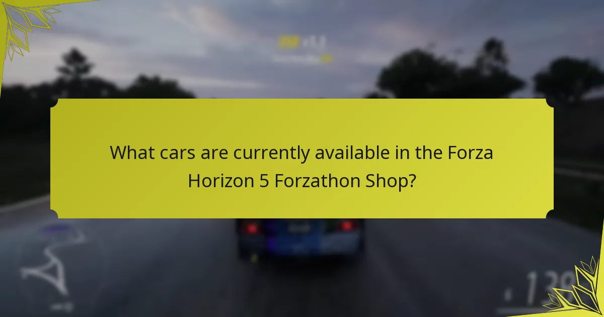 What are the benefits of purchasing cars from the Forzathon Shop?